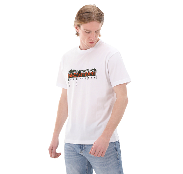 Napapijri S-Pajas Ss Erkek T-Shirt Beyaz