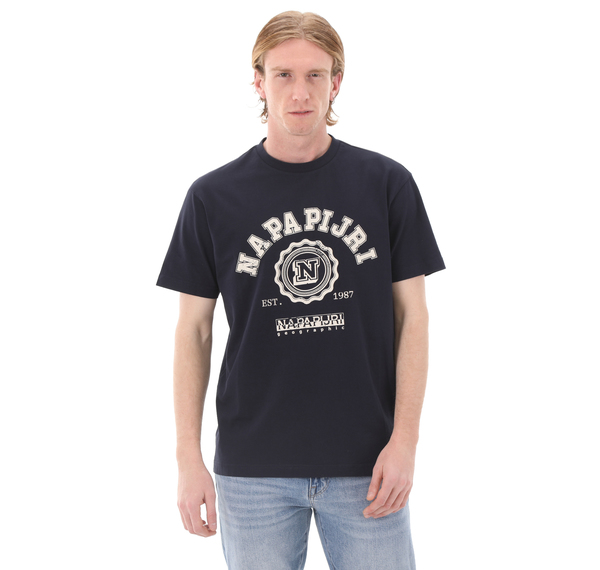 Napapijri S-Quıto Ss Erkek T-Shirt Siyah