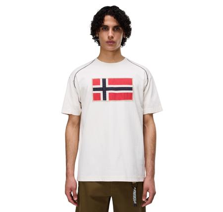 Napapijri S-Reflect Ss Erkek T-Shirt Beyaz Napapijri S-Reflect Ss Erkek T-Shirt Beyaz