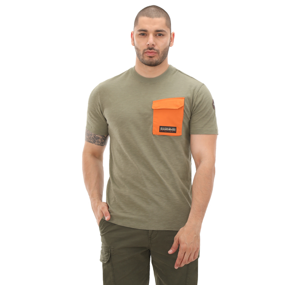Napapijri S-Tepees Erkek T-Shirt Yeşil Napapijri S-Tepees Erkek T-Shirt Yeşil