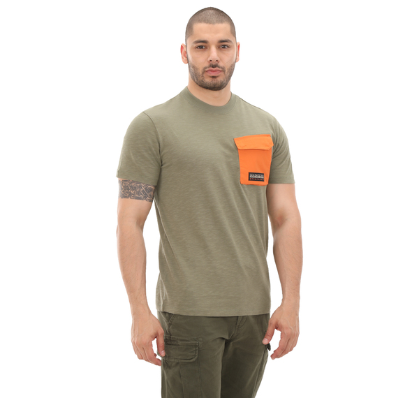 Napapijri S-Tepees Erkek T-Shirt Yeşil Napapijri S-Tepees Erkek T-Shirt Yeşil
