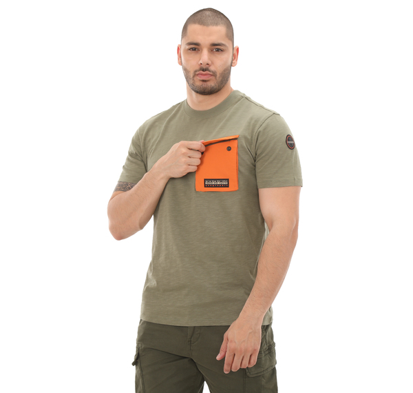 Napapijri S-Tepees Erkek T-Shirt Yeşil Napapijri S-Tepees Erkek T-Shirt Yeşil