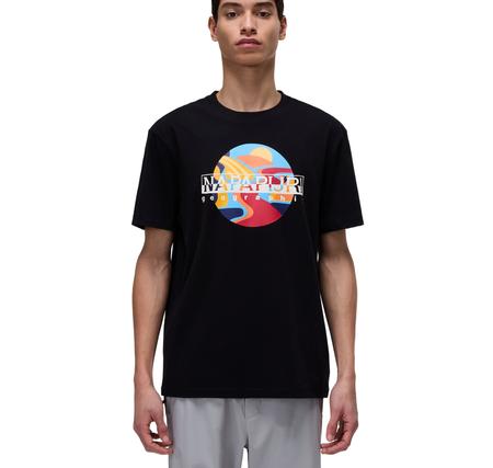 Napapijri S-Valdor Ss Erkek T-Shirt Siyah