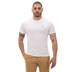 Napapijri Salıs Ss Sum Erkek T-Shirt Beyaz