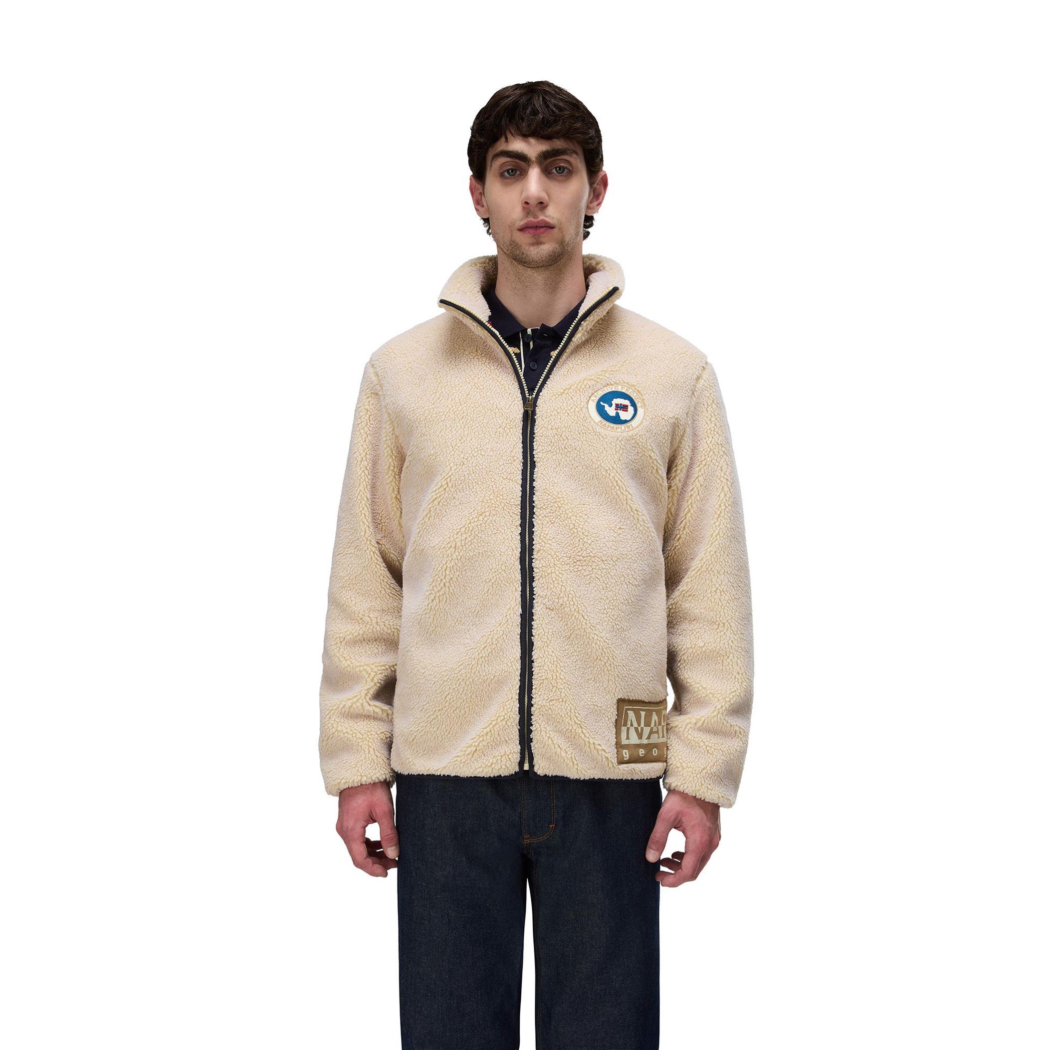 Napapijri T-Archıve Fleece Fz Erkek Bej Ceket| Yalı Spor | Yalı Spor