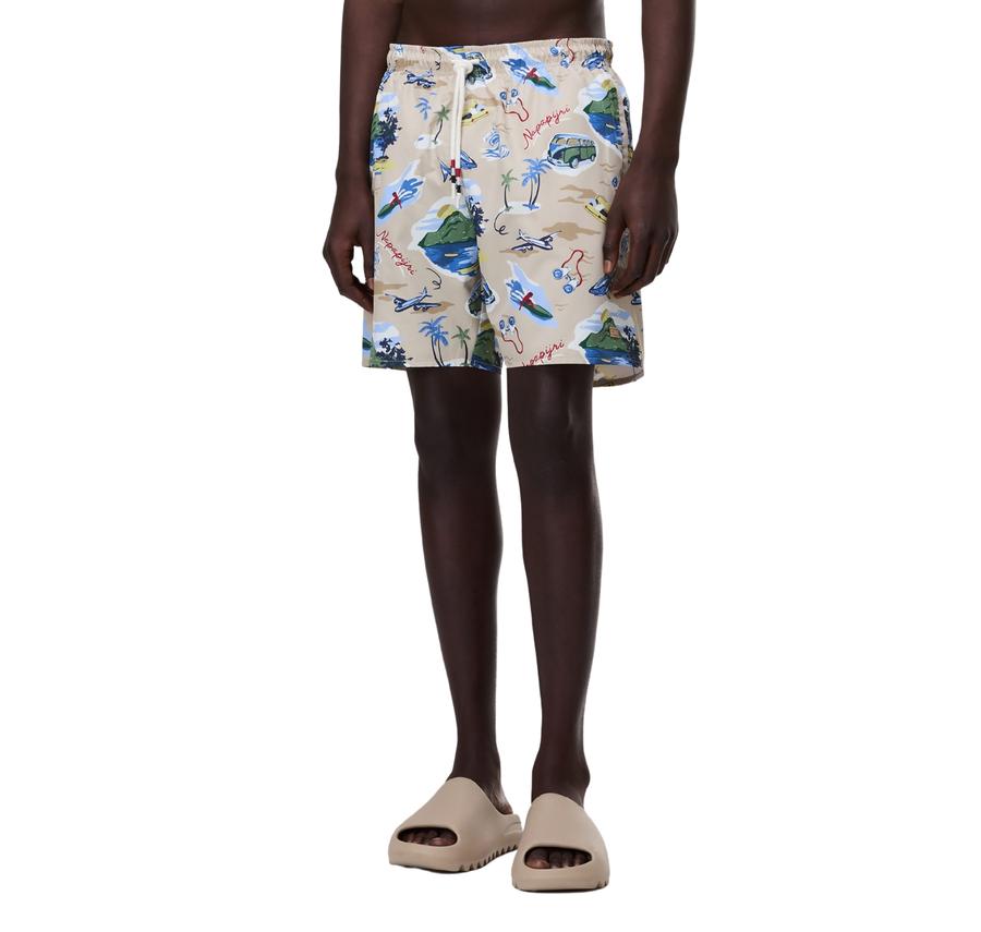 Napapijri V-Elıor Aop Erkek Şort Ve Kapri Krem Napapijri V-Elıor Aop Erkek Şort Ve Kapri Krem