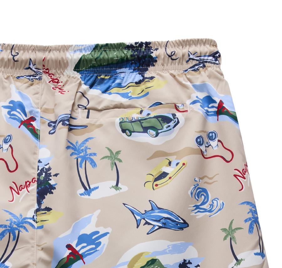 Napapijri V-Elıor Aop Erkek Şort Ve Kapri Krem Napapijri V-Elıor Aop Erkek Şort Ve Kapri Krem