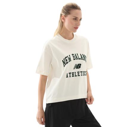 New Balance 1402 Kadın T-Shirt Beyaz