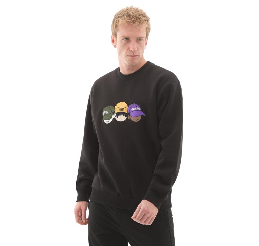 New Balance Mnc3505 Erkek Sweatshirt Siyah New Balance Mnc3505 Erkek Sweatshirt Siyah