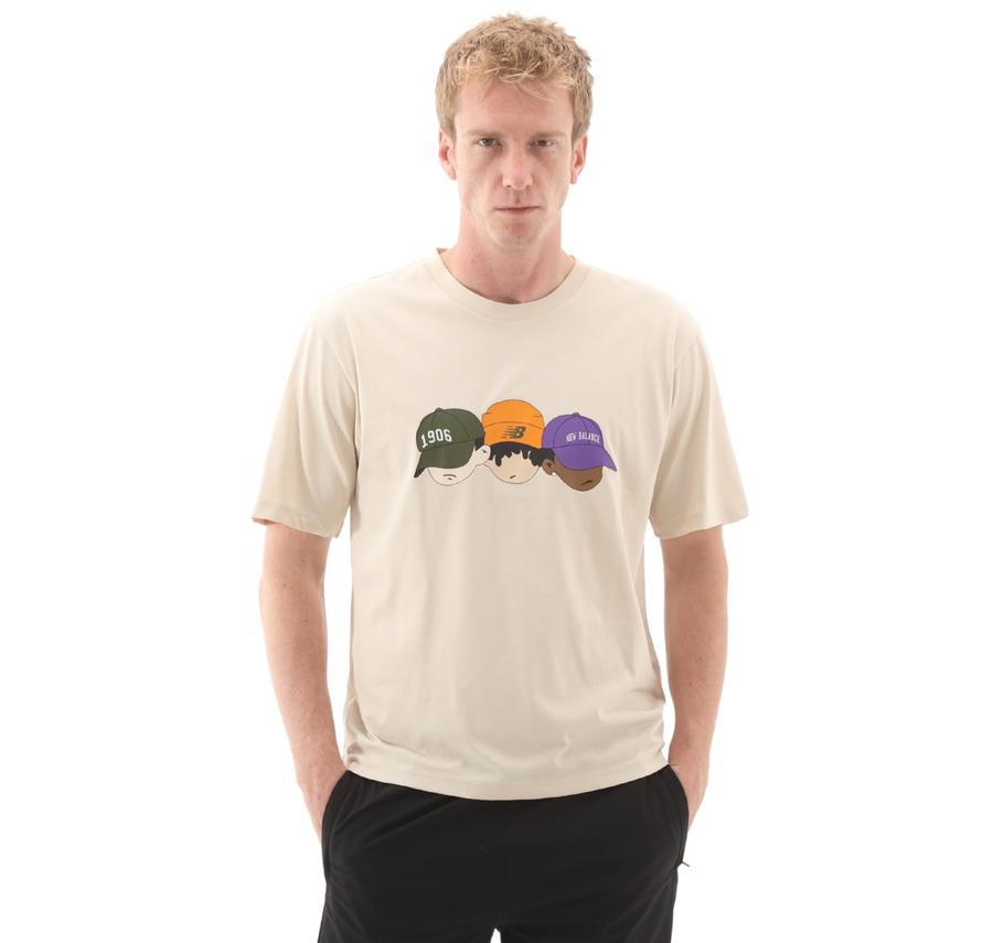 New Balance Mnt3505 Erkek T-Shirt Bej New Balance Mnt3505 Erkek T-Shirt Bej
