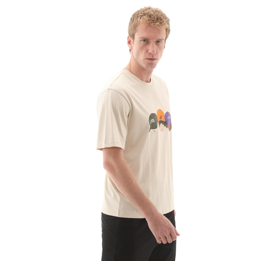 New Balance Mnt3505 Erkek T-Shirt Bej New Balance Mnt3505 Erkek T-Shirt Bej