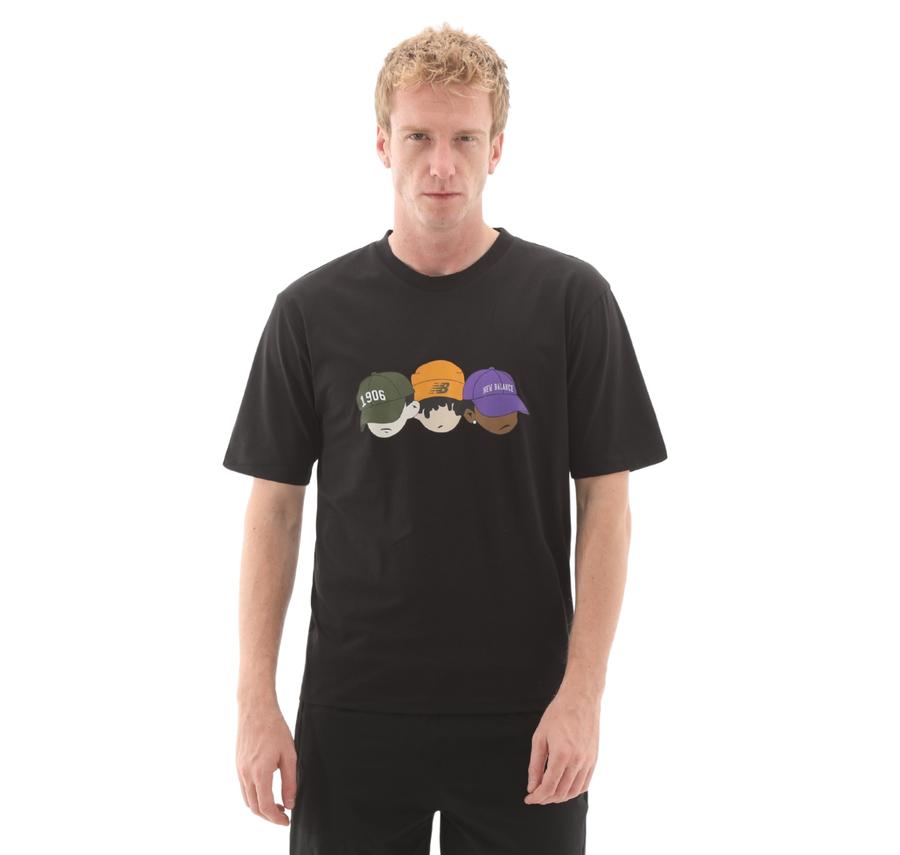 New Balance Mnt3505 Erkek T-Shirt Siyah New Balance Mnt3505 Erkek T-Shirt Siyah