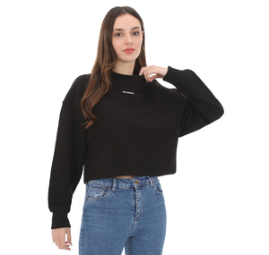 New Balance Wnc3419 Kadın Sweatshirt Siyah