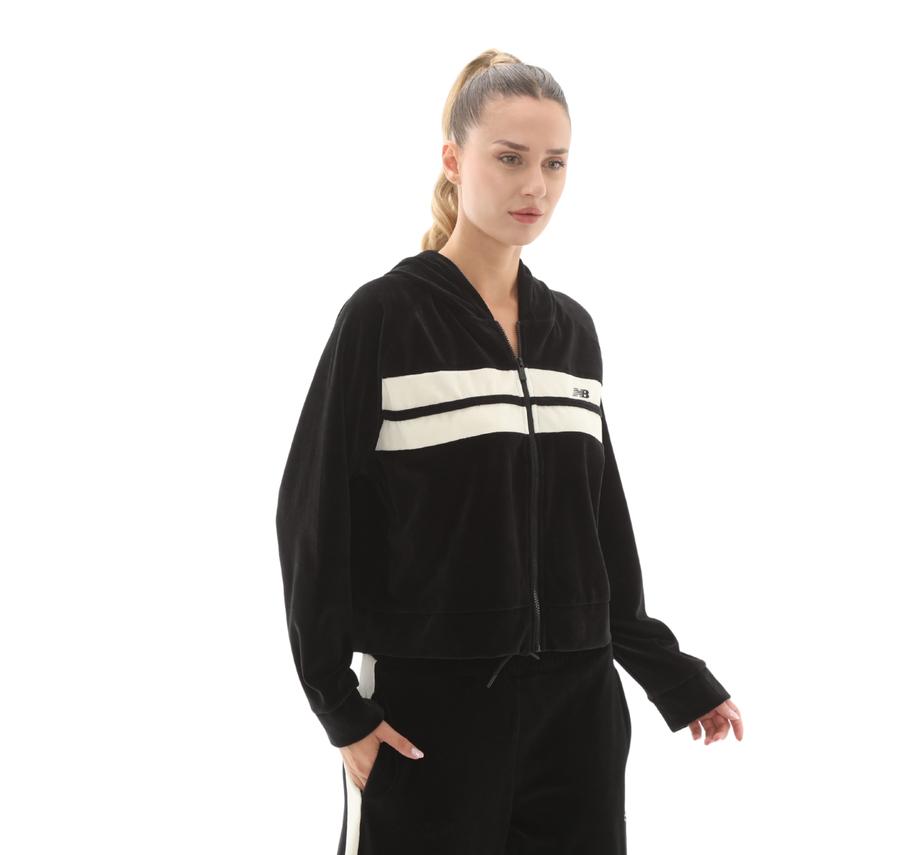 New Balance Wnj3506 Kadın Sweatshirt Siyah New Balance Wnj3506 Kadın Sweatshirt Siyah