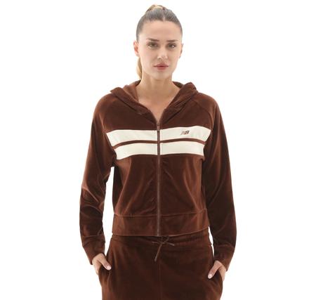 New Balance Wnj3506 Kadın Sweatshirt Kahve New Balance Wnj3506 Kadın Sweatshirt Kahve