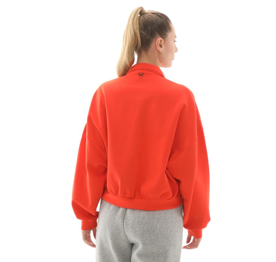 Nike 24.7 Impossiblysoft Kadın Sweatshirt Turuncu Nike 24.7 Impossiblysoft Kadın Sweatshirt Turuncu