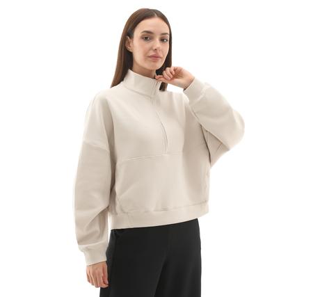 Nike 24.7 Impossiblysoft Kadın Sweatshirt Beyaz Nike 24.7 Impossiblysoft Kadın Sweatshirt Beyaz