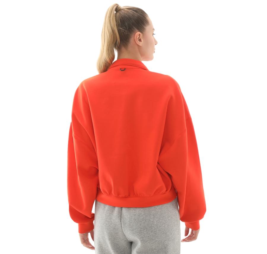 Nike 24.7 Impossiblysoft Kadın Sweatshirt Turuncu Nike 24.7 Impossiblysoft Kadın Sweatshirt Turuncu