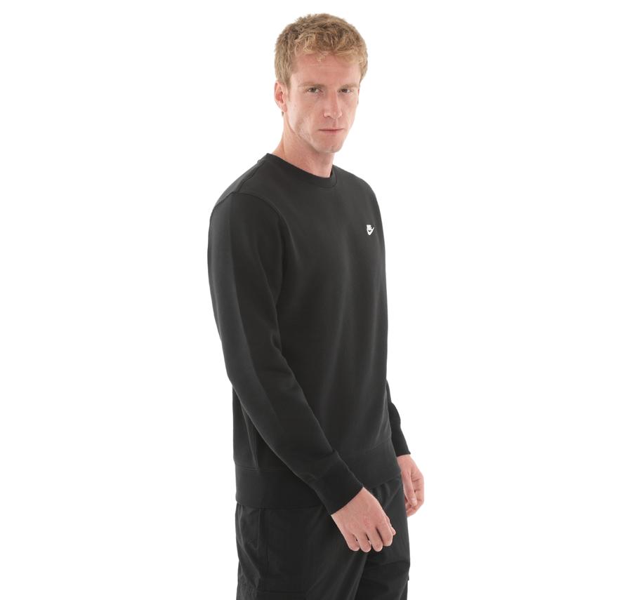 Nike Club Erkek Sweatshirt Siyah Nike Club Erkek Sweatshirt Siyah