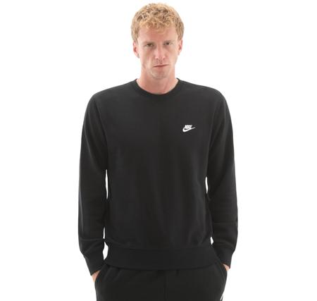 Nike Club Erkek Sweatshirt Siyah Nike Club Erkek Sweatshirt Siyah