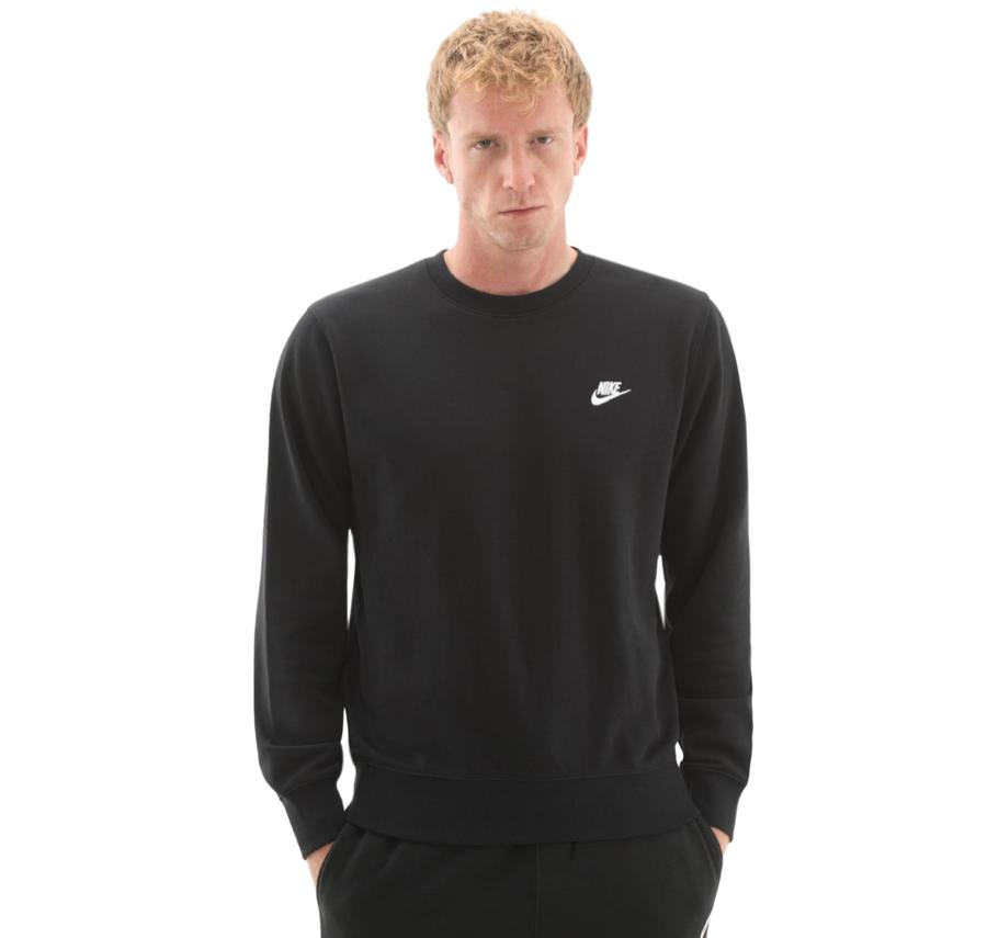 Nike Club Erkek Sweatshirt Siyah Nike Club Erkek Sweatshirt Siyah