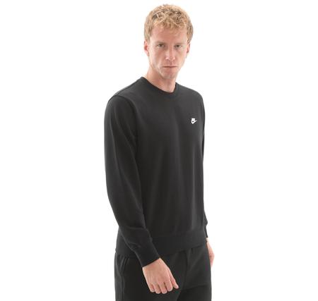 Nike Club Erkek Sweatshirt Siyah Nike Club Erkek Sweatshirt Siyah