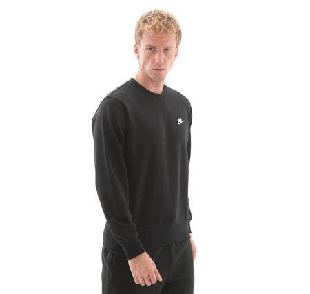 Nike Club Erkek Sweatshirt Siyah Nike Club Erkek Sweatshirt Siyah