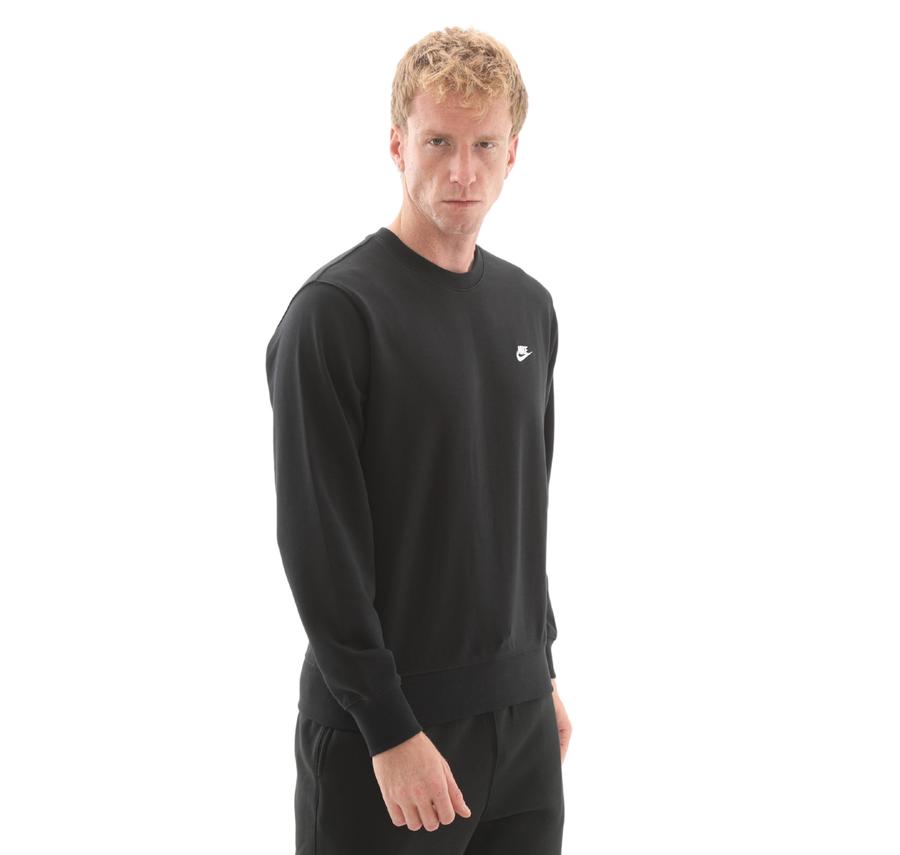 Nike Club Erkek Sweatshirt Siyah Nike Club Erkek Sweatshirt Siyah