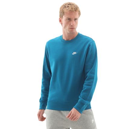 Nike Club Erkek Sweatshirt Turkuaz