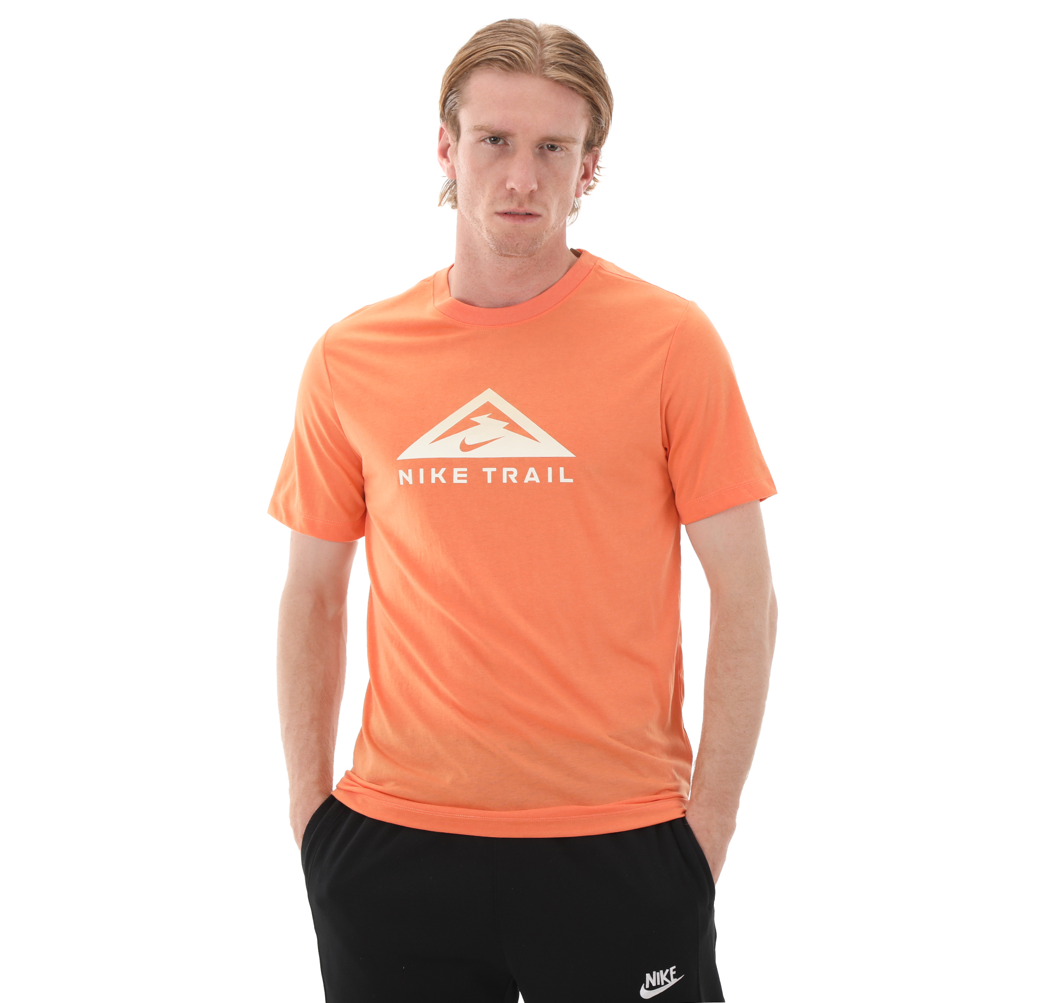 Мужская футболка Nike Dri-Fit Turuncu для бега