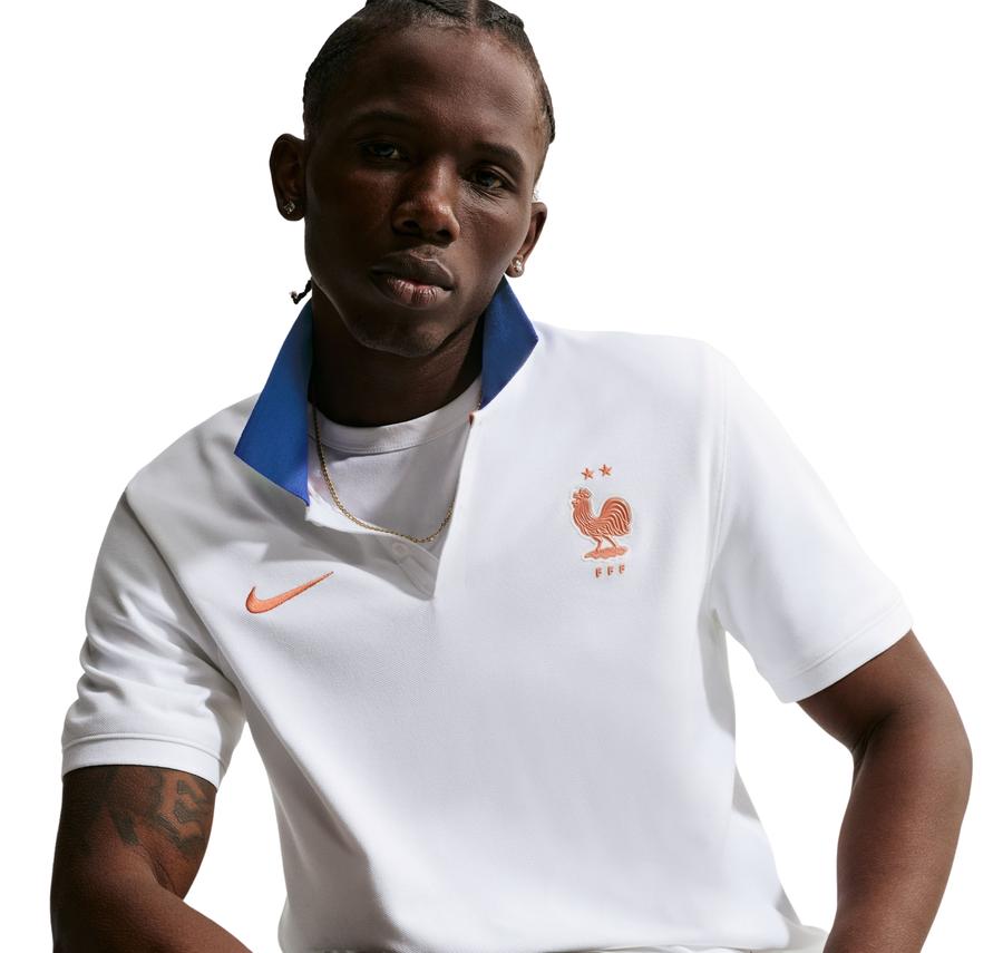 Nike Fransa Fff Polo Df 2.0 Erkek T-Shirt Beyaz Nike Fransa Fff Polo Df 2.0 Erkek T-Shirt Beyaz
