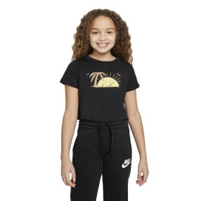 Nike G Nsw Tee Sun Swoosh Crop Çocuk T-Shirt Siyah 0