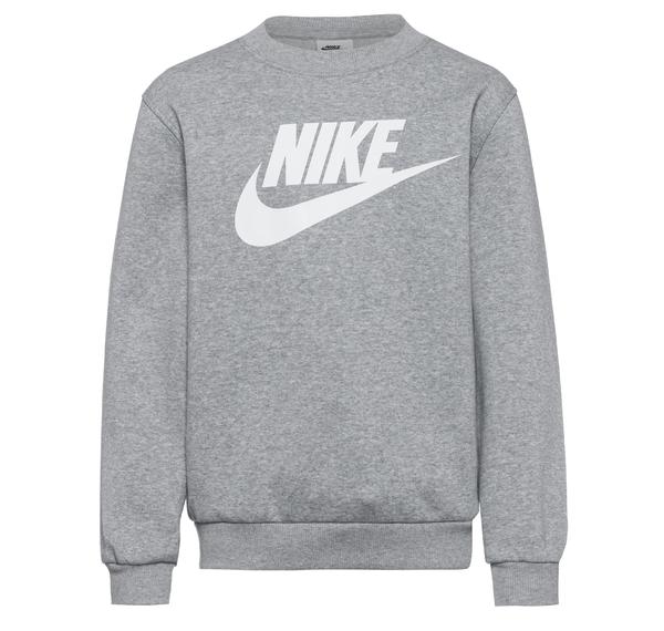 Nike K Nsw Club Flc Crew Ls Hbr Çocuk Sweatshirt Gri Nike K Nsw Club Flc Crew Ls Hbr Çocuk Sweatshirt Gri