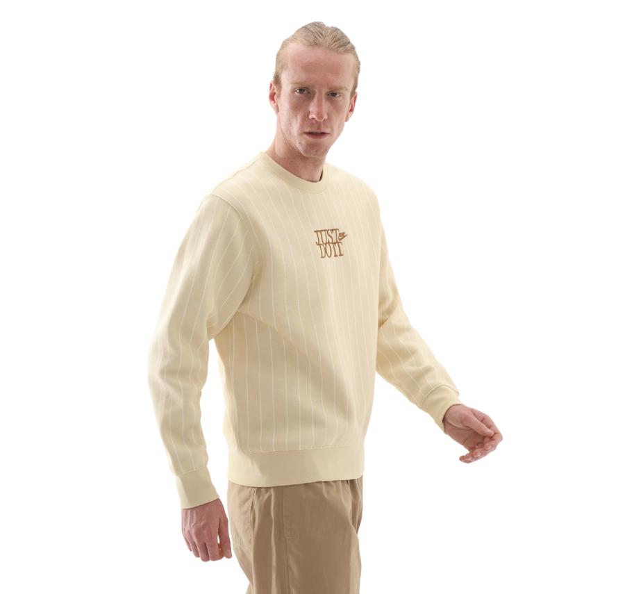 Nike M Nk Club Bb Crew Jdı Aop Erkek Sweatshirt Bej Nike M Nk Club Bb Crew Jdı Aop Erkek Sweatshirt Bej