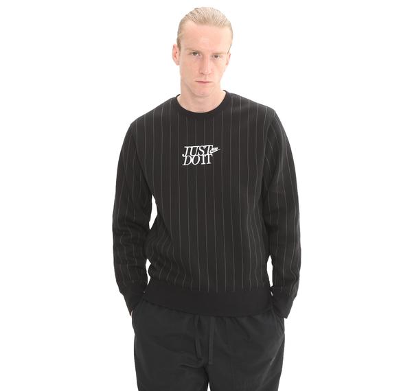Nike M Nk Club Bb Crew Jdı Aop Erkek Sweatshirt Siyah Nike M Nk Club Bb Crew Jdı Aop Erkek Sweatshirt Siyah