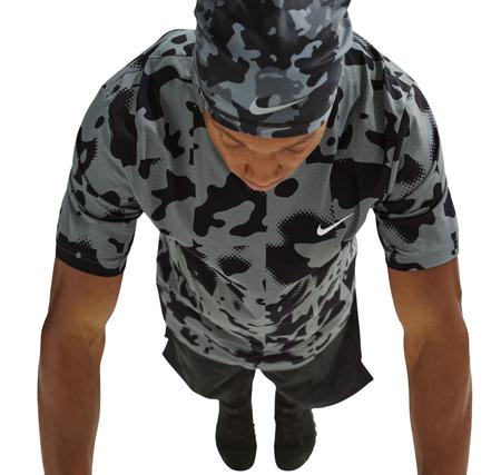 Nike M Nk Df Hyverse Aop Ss Top Erkek T-Shirt