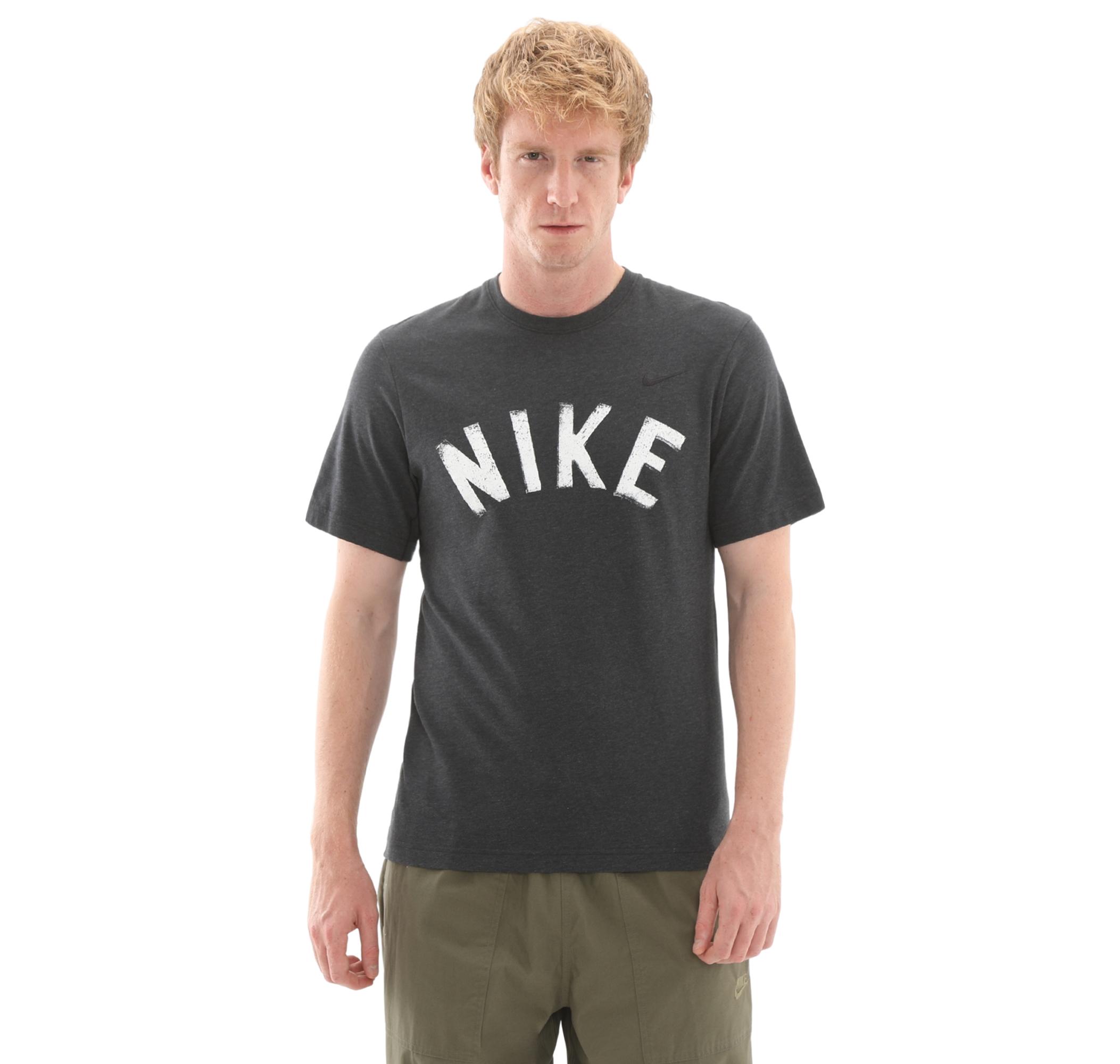 Мужская футболка Nike M Nk Df Primary Swoosh Top Ss Antrasit