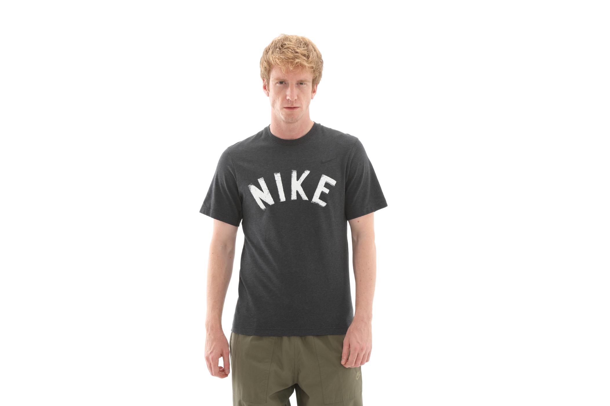 Мужская футболка Nike M Nk Df Primary Swoosh Top Ss Antrasit