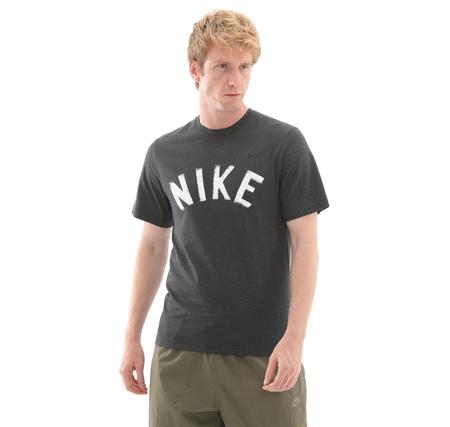 Nike M Nk Df Prımary Swoosh Top Ss Erkek T-Shirt Antrasit