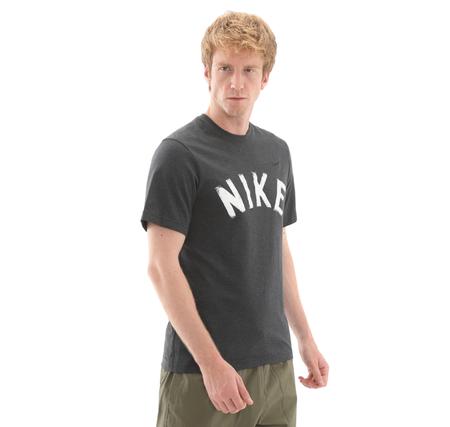 Nike M Nk Df Prımary Swoosh Top Ss Erkek T-Shirt Antrasit
