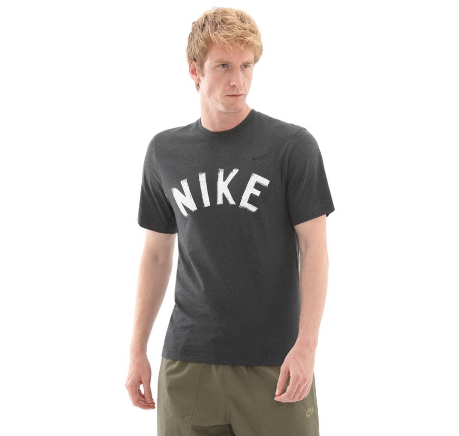 Nike M Nk Df Prımary Swoosh Top Ss Erkek T-Shirt Antrasit Nike M Nk Df Prımary Swoosh Top Ss Erkek T-Shirt Antrasit