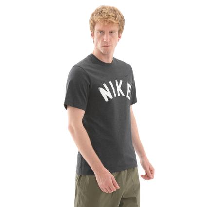 Nike M Nk Df Prımary Swoosh Top Ss Erkek T-Shirt Antrasit