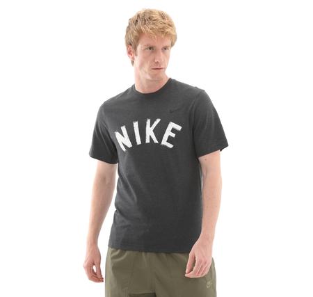 Nike M Nk Df Prımary Swoosh Top Ss Erkek T-Shirt Antrasit