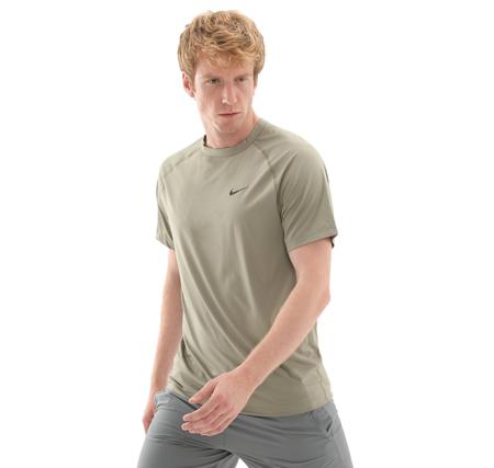 Nike M Nk Df Ready Ss Erkek T-Shirt Haki