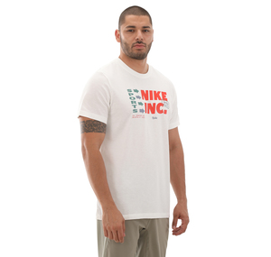 Nike M Nk Df Tee 3Mo Slub Gfx Erkek T-Shirt Beyaz