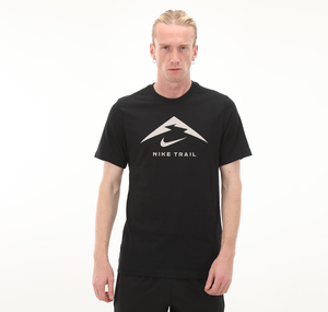 Nike M Nk Df Tee Traıl Logo Erkek T-Shirt Siyah