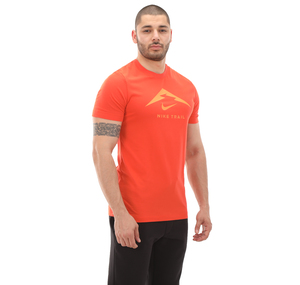 Nike M Nk Df Tee Traıl Logo Erkek T-Shirt Turuncu