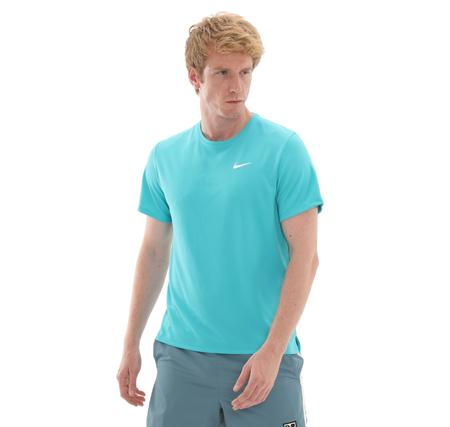Nike M Nk Df Uv Mıler Ss Erkek T-Shirt Turkuaz