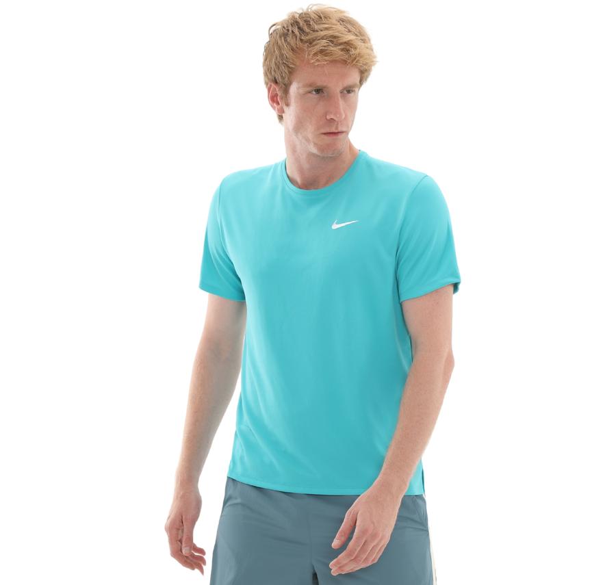 Nike M Nk Df Uv Mıler Ss Erkek T-Shirt Turkuaz Nike M Nk Df Uv Mıler Ss Erkek T-Shirt Turkuaz