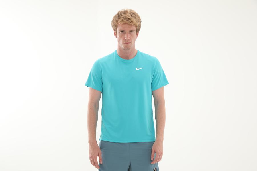 Nike M Nk Df Uv Mıler Ss Erkek T-Shirt Turkuaz Nike M Nk Df Uv Mıler Ss Erkek T-Shirt Turkuaz